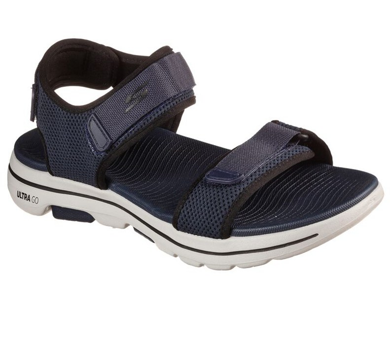 Skechers Herr Marinblå/Svarta Sandaler - Gowalk 5 - Cabourg - Sverige (ZPRMG-5416)